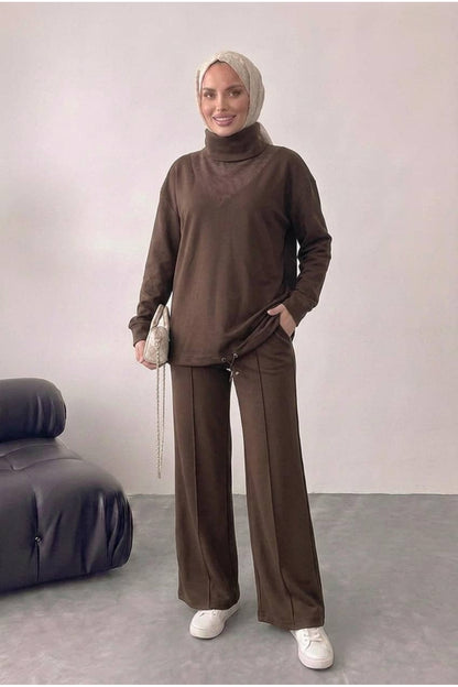 Bluz Tunik Detaylı Takım