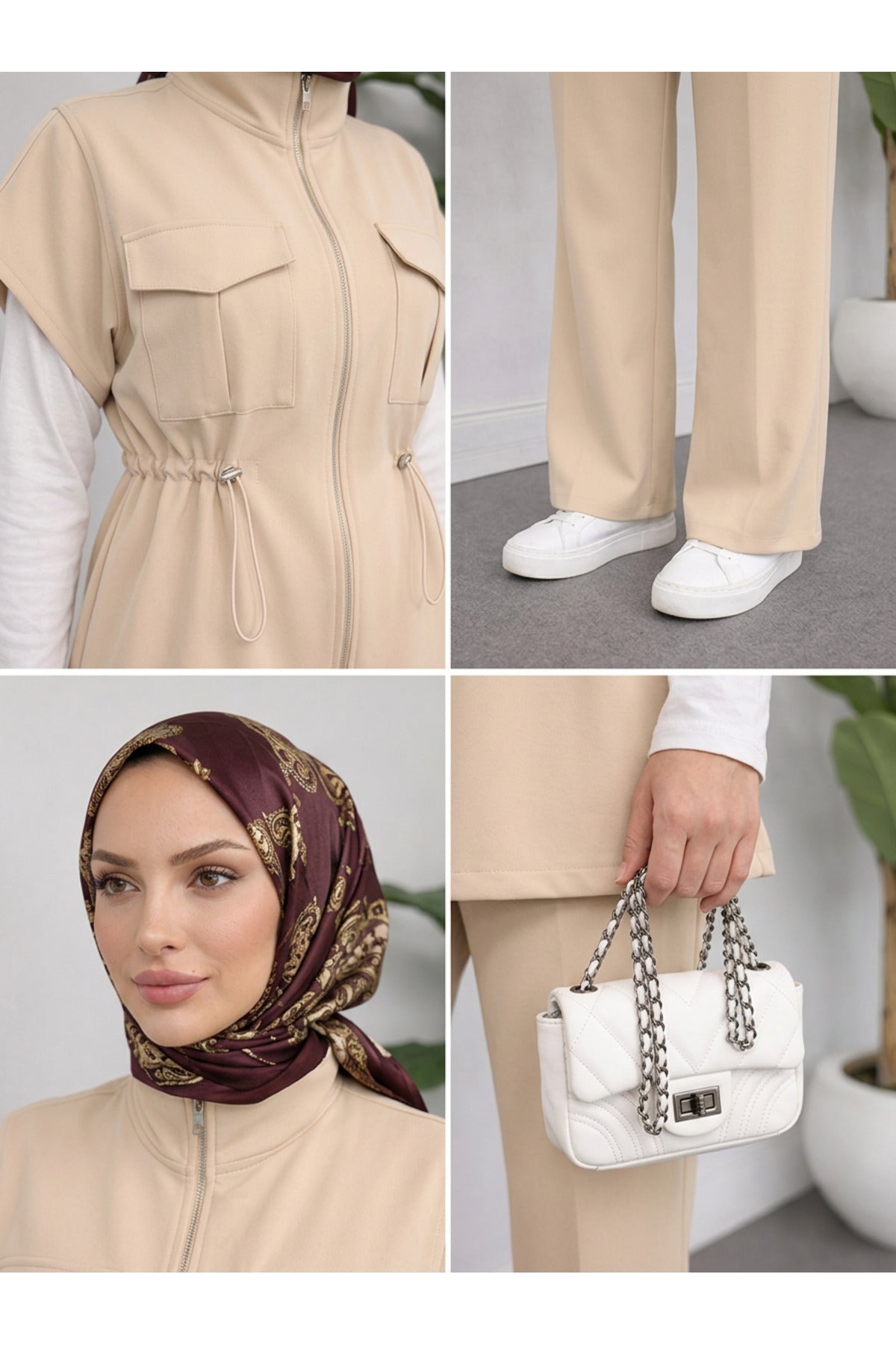 Retro Oysho Yelekli Takım