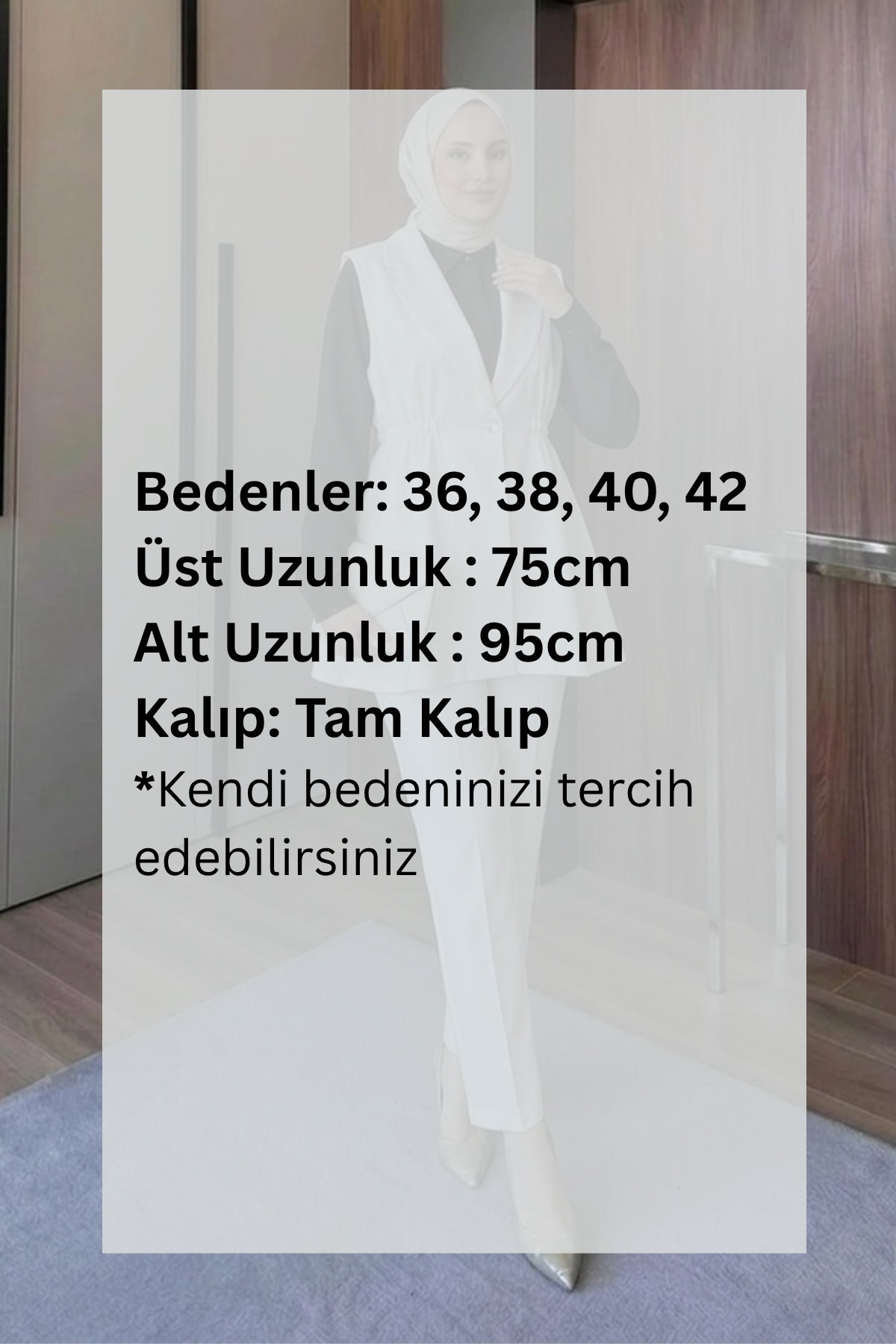 Kruvaze Yaka Ceket Pantolon Takım