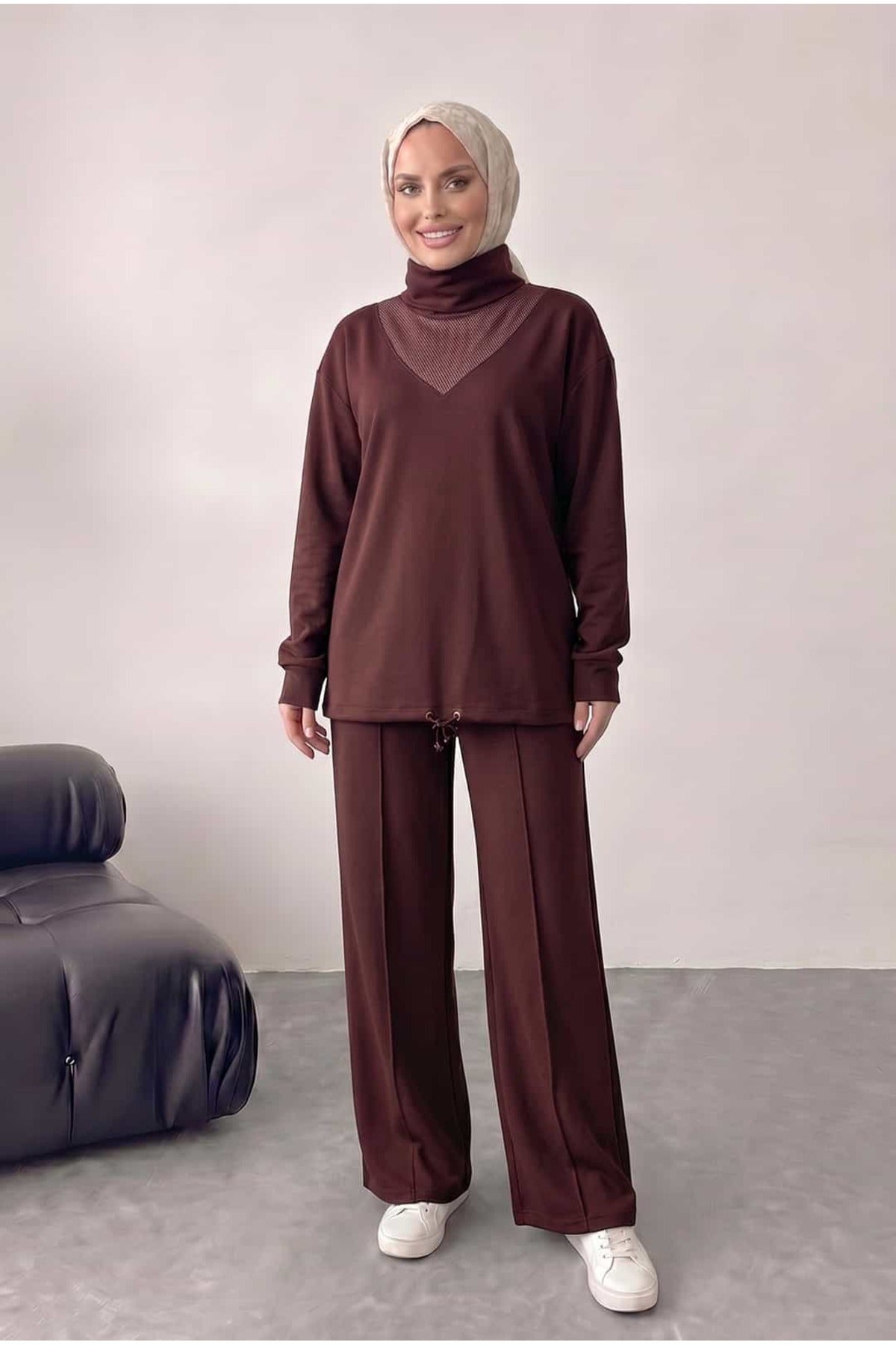 Bluz Tunik Detaylı Takım