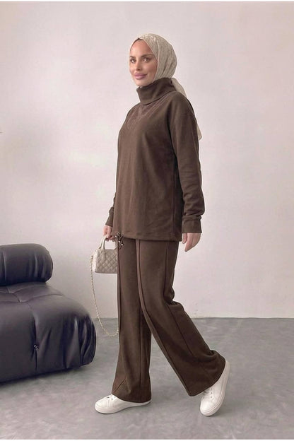 Bluz Tunik Detaylı Takım