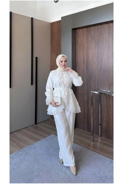 Bebe Yaka Astarlı Vual Takım