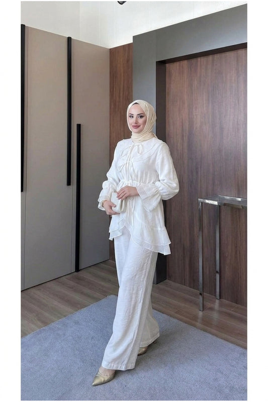 Bebe Yaka Astarlı Vual Takım