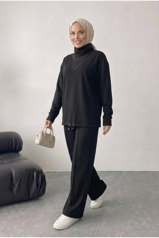 Bluz Tunik Detaylı Takım