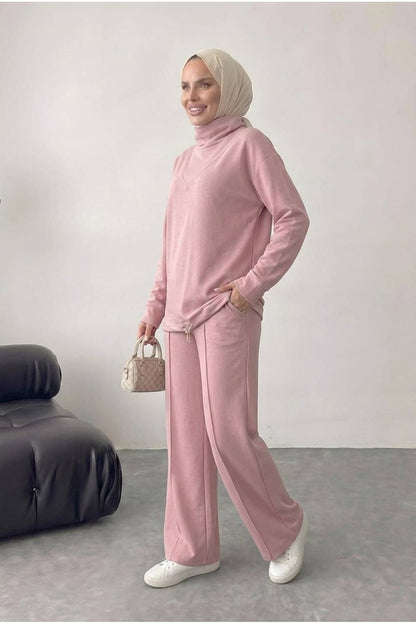 Bluz Tunik Detaylı Takım