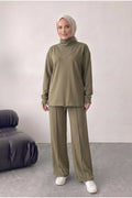 Bluz Tunik Detaylı Takım