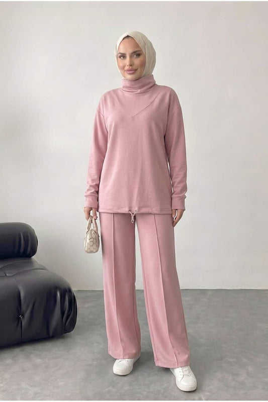 Bluz Tunik Detaylı Takım
