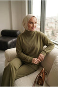 Bluz Tunik Detaylı Takım