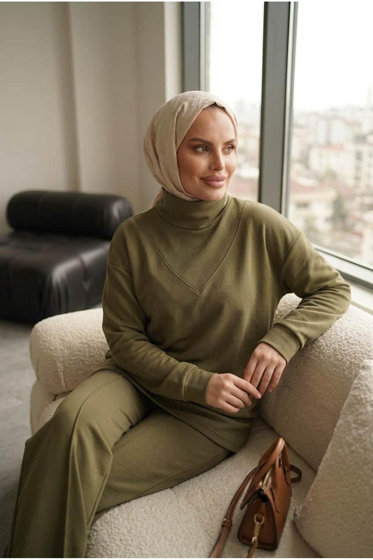 Bluz Tunik Detaylı Takım