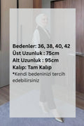 Kruvaze Yaka Ceket Pantolon Takım