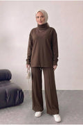 Bluz Tunik Detaylı Takım