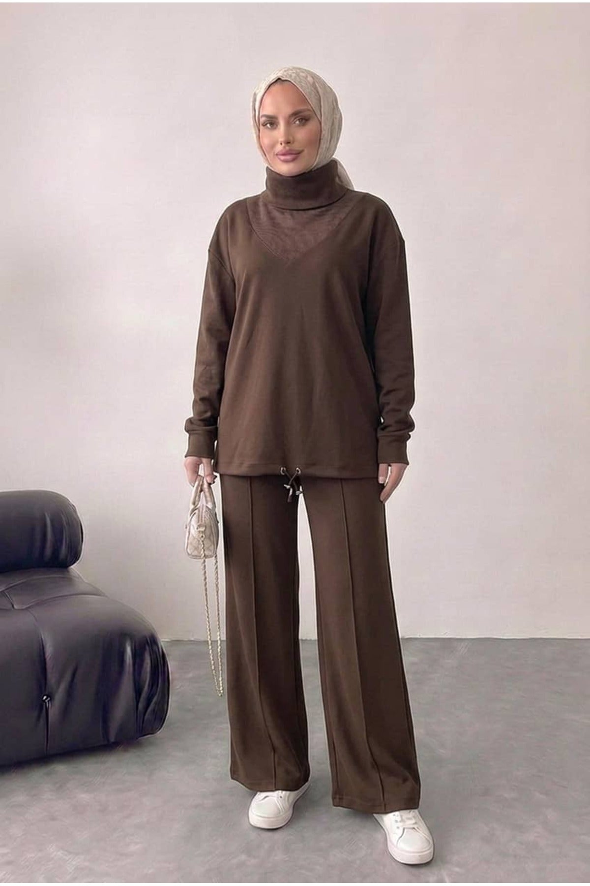 Bluz Tunik Detaylı Takım