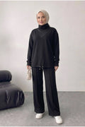 Bluz Tunik Detaylı Takım