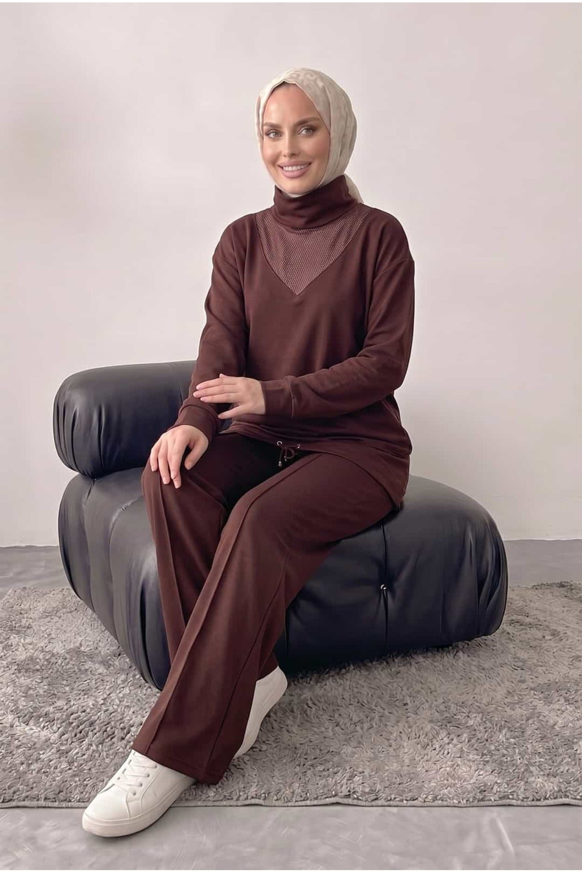 Bluz Tunik Detaylı Takım