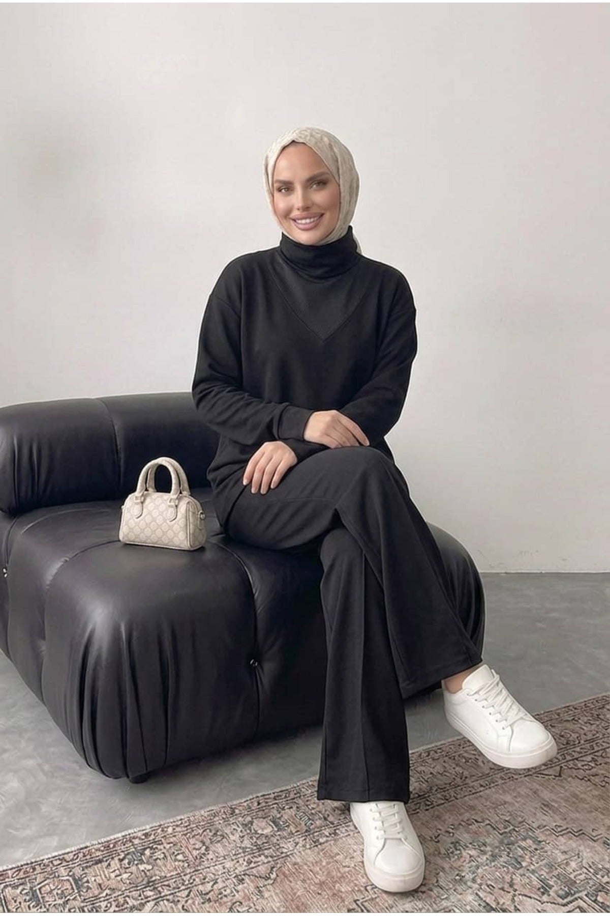 Bluz Tunik Detaylı Takım