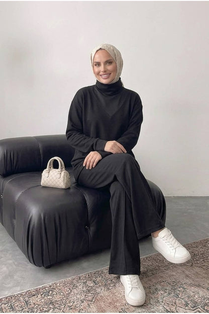 Bluz Tunik Detaylı Takım