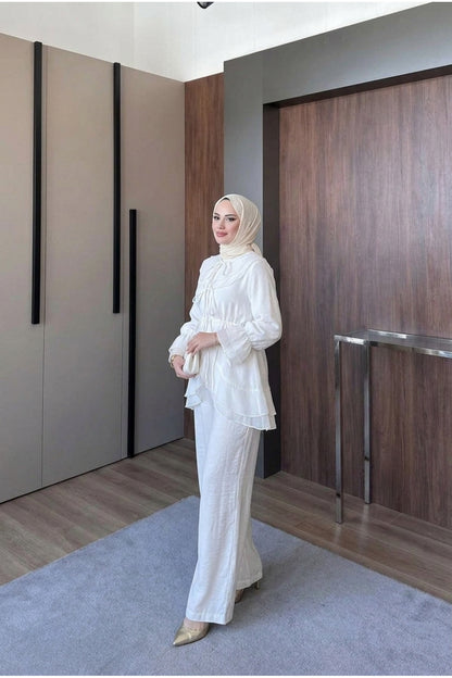 Bebe Yaka Astarlı Vual Takım