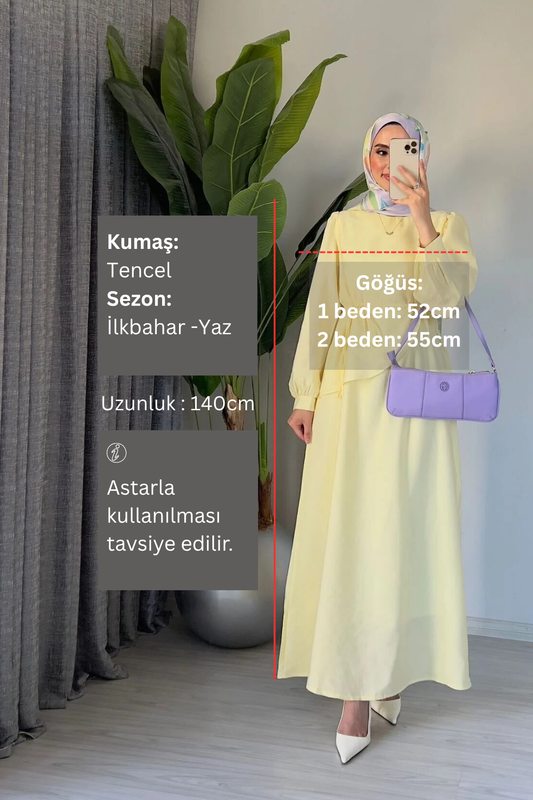 Şal Yaka Kuşaklı Uzun Elbise